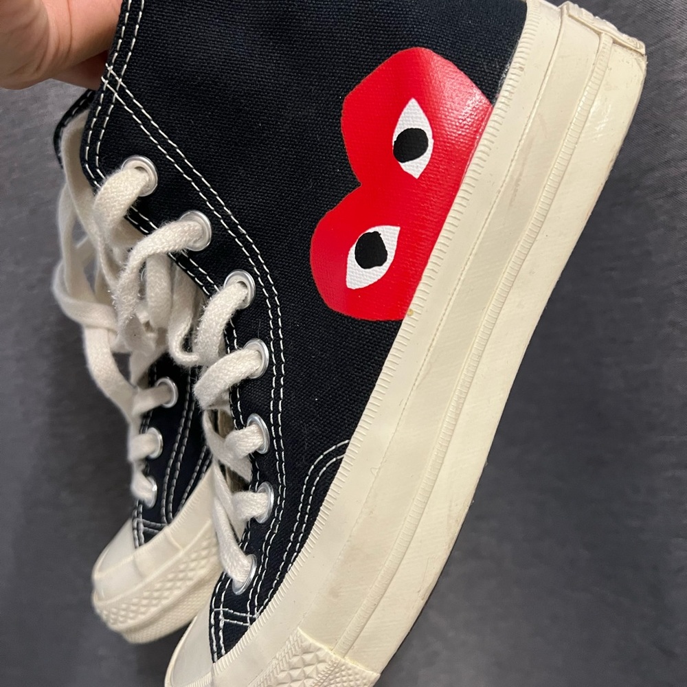 USED COMME DES GARCON HI TOP CONVERSE